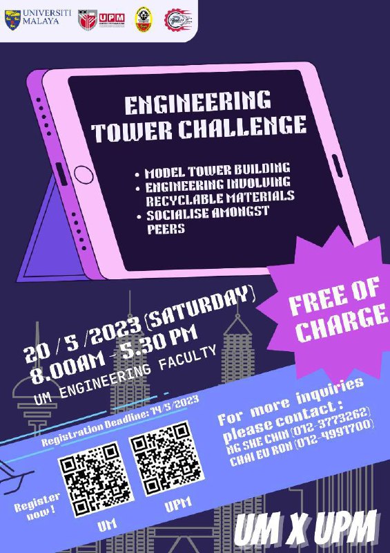 ✨ UM x UPM Engineering Tower Challenge ✨