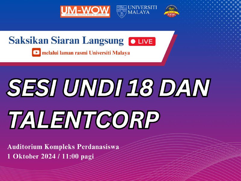 [LIVE FROM THE PERDANASISWA COMPLEX AUDITORIUM]