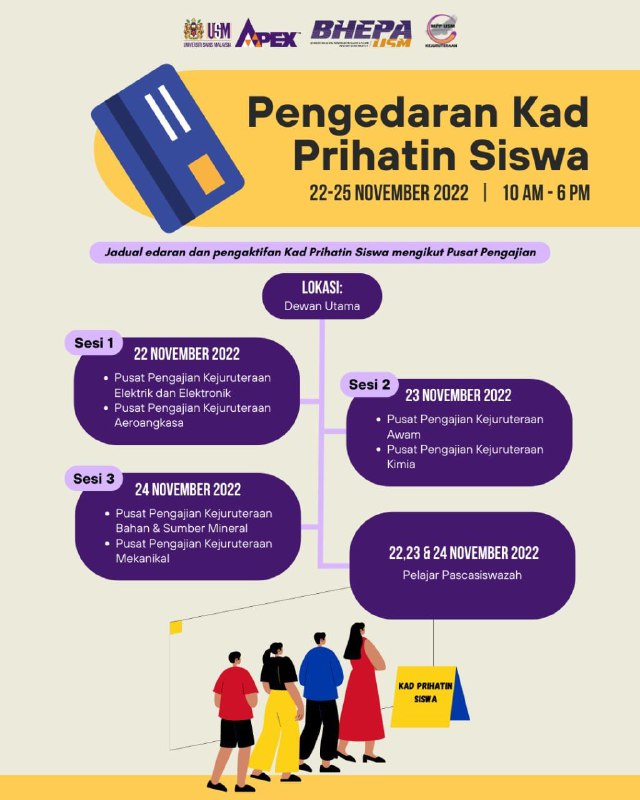 Distribution of Student Care Card (KPS) USM Engineering Campus