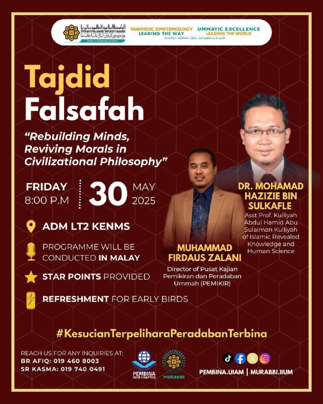 ✨ FORUM TAJDID FALSAFAH PERADABAN ✨