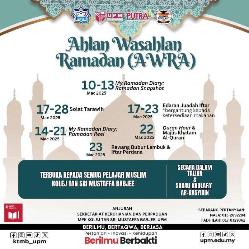 [Ramadan Welcome Programme (AWRA)]