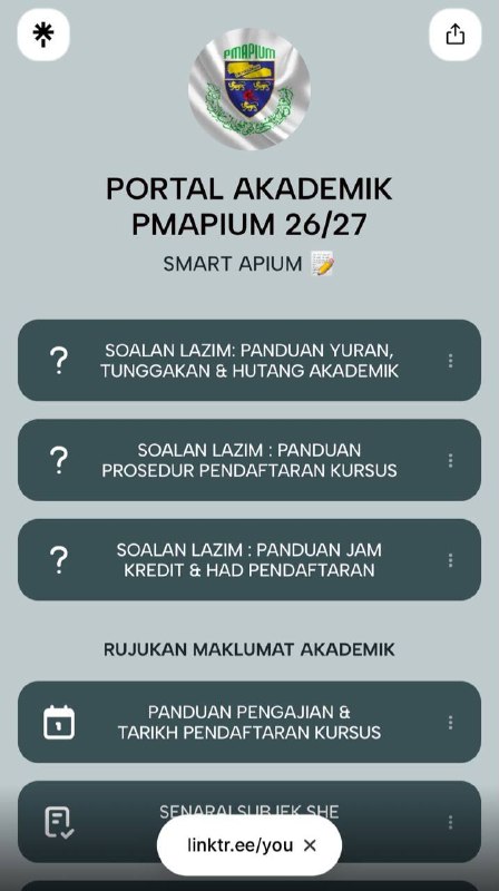 🔷[PMAPIUM Academic Reference Centre 2026/2027 Session]🔷