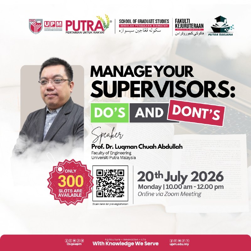Dear postgraduate students,