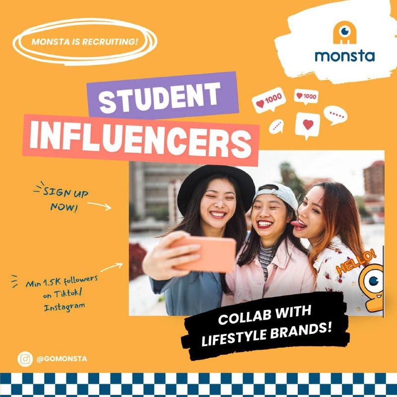 Calling all aspiring influencers! 📣❗️❗️❗️