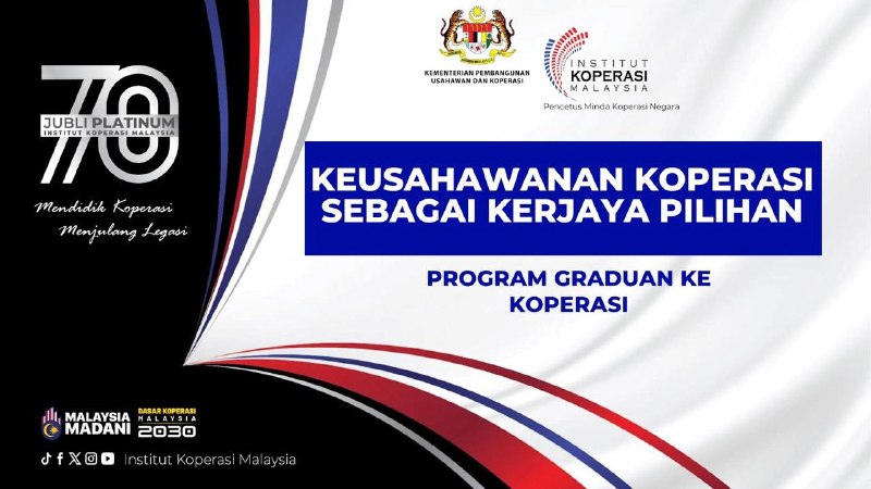 ✨Special Opportunity for Final Year FEP, UKM Students: Cooperative Management Ce
