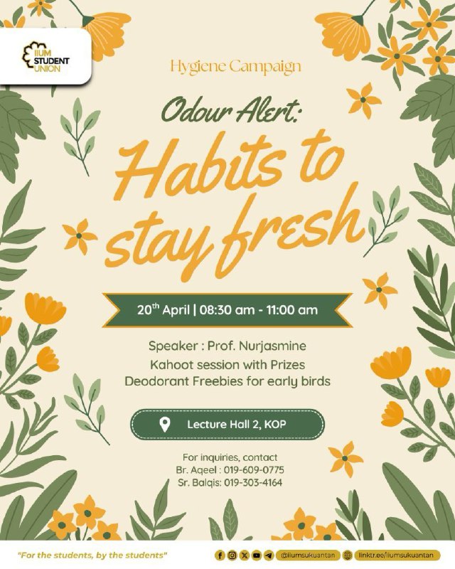 [🌬️✨𝐎𝐃𝐎𝐔𝐑 𝐀𝐋𝐄𝐑𝐓: 𝐇𝐀𝐁𝐈𝐓𝐒 𝐓𝐎 𝐒𝐓𝐀𝐘 𝐅𝐑𝐄𝐒𝐇✨🌬️]