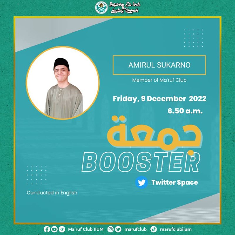 JUMUAH BOOSTER! 💪🏻