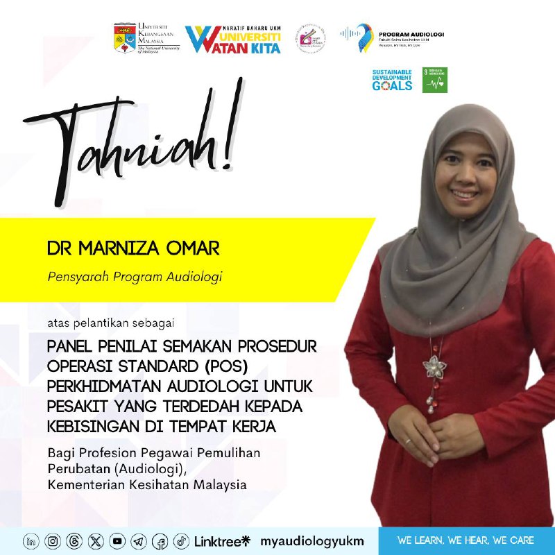 Congratulations to Dr Marniza Omar