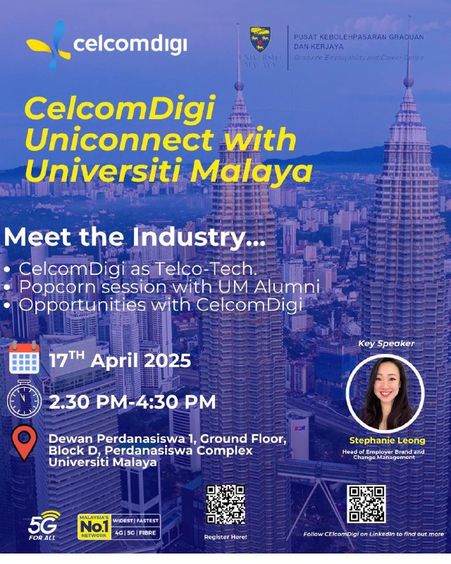 We’re bringing the CelcomDigi UniConnect vibes to Dewan Perdana Siswa 1 just for