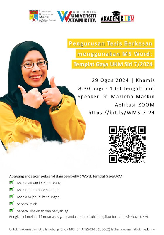 Effective Thesis Management with MS Word: UKM Style Template Series 7/2