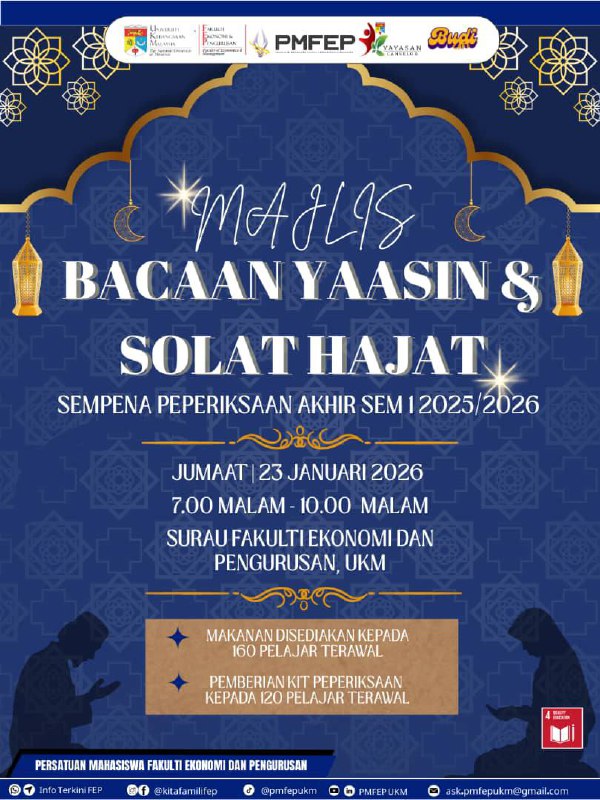 Examination Yasin Recitation and Solat Hajat