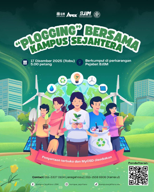 🌿 HEALTHY USM COMMUNITY: PLOGGING TOGETHER FOR A PROSPEROUS CAMPUS! 🌿