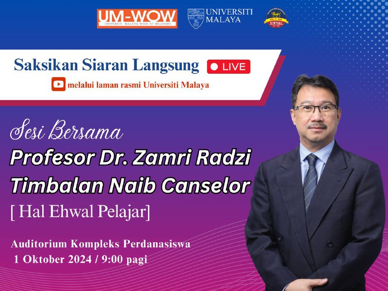 [LIVE FROM THE AUDITORIUM OF THE PERDANASISWA COMPLEX, UNIVERSITY OF MALAYA]