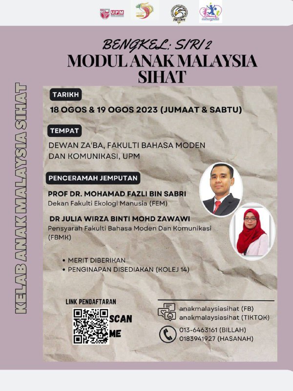 [MALAYSIAN HEALTHY CHILDREN CLUB WORKSHOP SERIES 2]