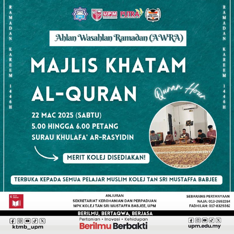 [Majlis Khatam Al-Quran dan Quran Hour]