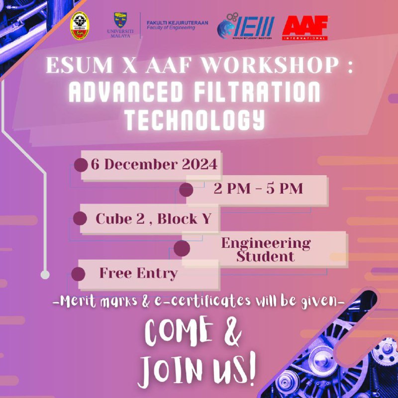 【𝐄𝐒𝐔𝐌 𝐗 𝐀𝐀𝐅 𝐖𝐎𝐑𝐊𝐒𝐇𝐎𝐏 : 𝐀𝐝𝐯𝐚𝐧𝐜𝐞𝐝 𝐅𝐢𝐥𝐭𝐫𝐚𝐭𝐢𝐨𝐧 𝐓���