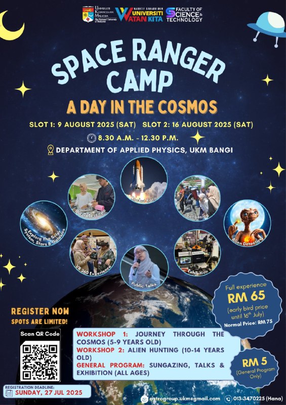 Explore the wonders of the universe! Your child can explore, discover