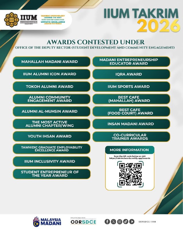 The Office invites all staff and students to nominate deserving individuals for