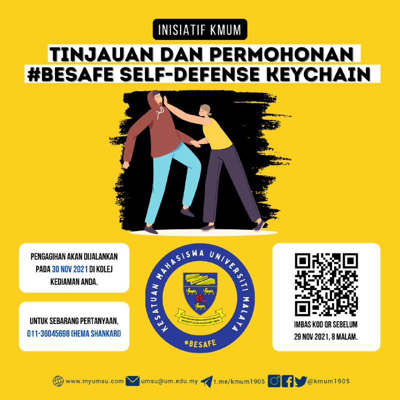 [#BESAFE SELF-DEFENSE KEYCHAIN SURVEY AND APPLICATION]