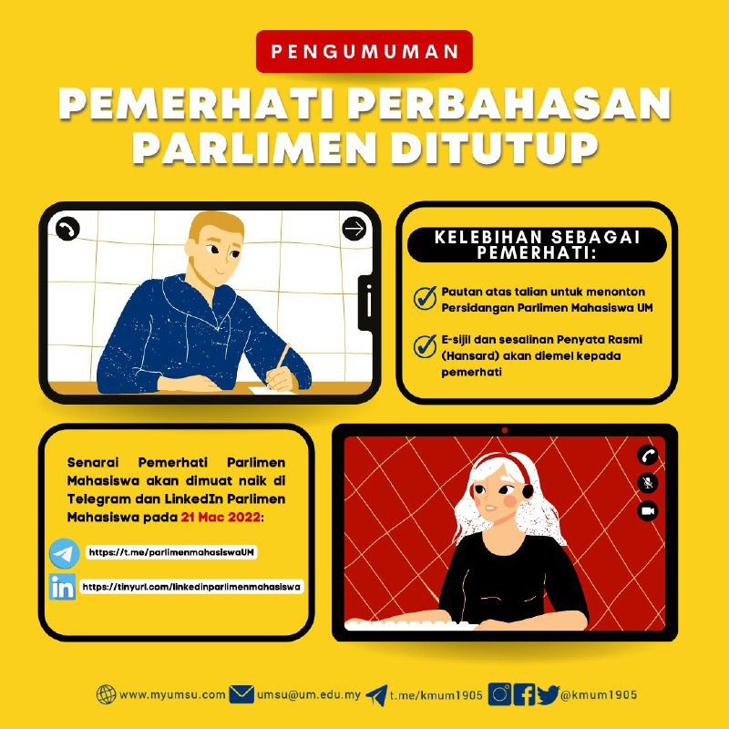 [PARLIAMENTARY DEBATE OBSERVER ANNOUNCEMENT CLOSED]