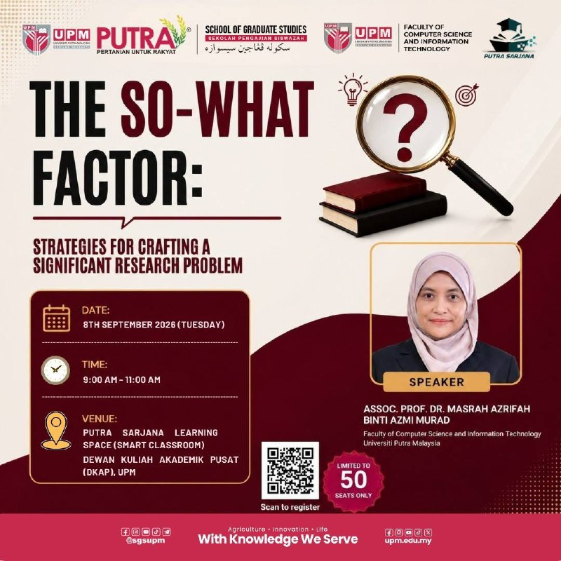 PUTRA SARJANA SEMINAR SERIES 2026