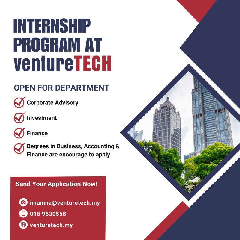 🚀 INTERNSHIP OPPORTUNITY WITH VENTURETECH 🚀