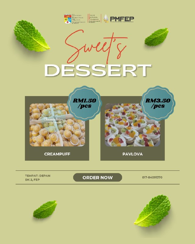 FEP Mini Pavlova and Cream Puff Sale