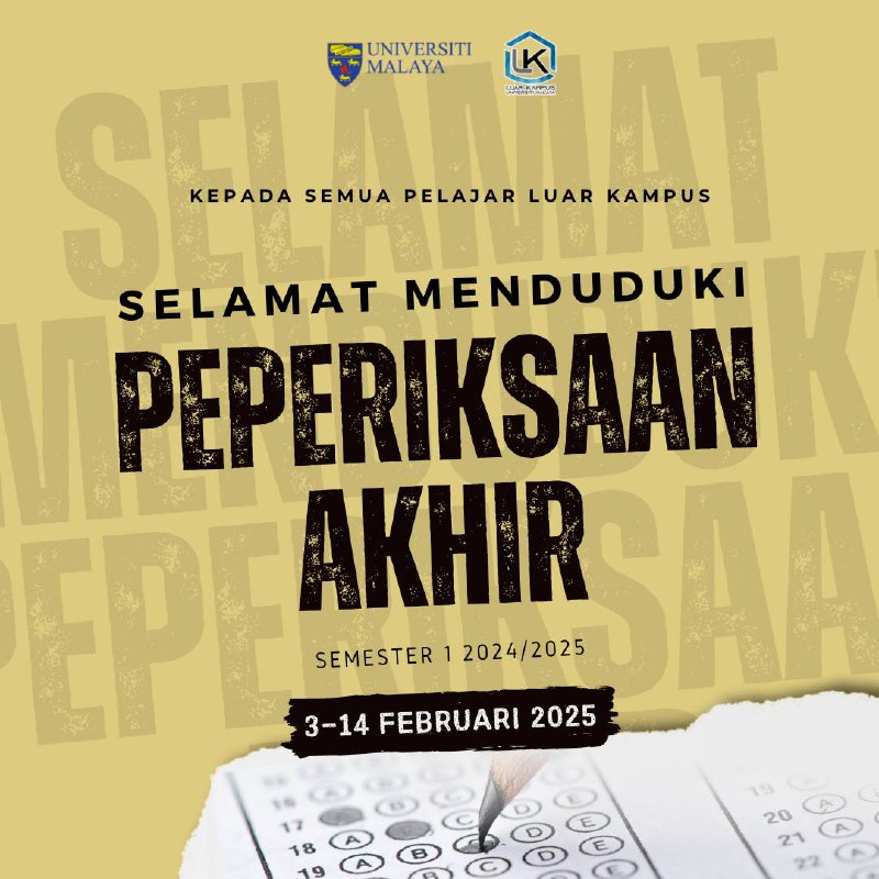[ BEST OF LUCK IN THE 1 2024/2025 EXAMINATION ]