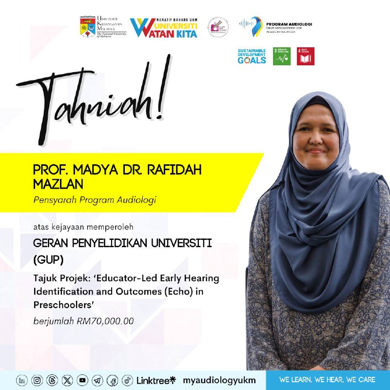 Congratulations to Assoc. Prof. Dr Rafidah Mazlan