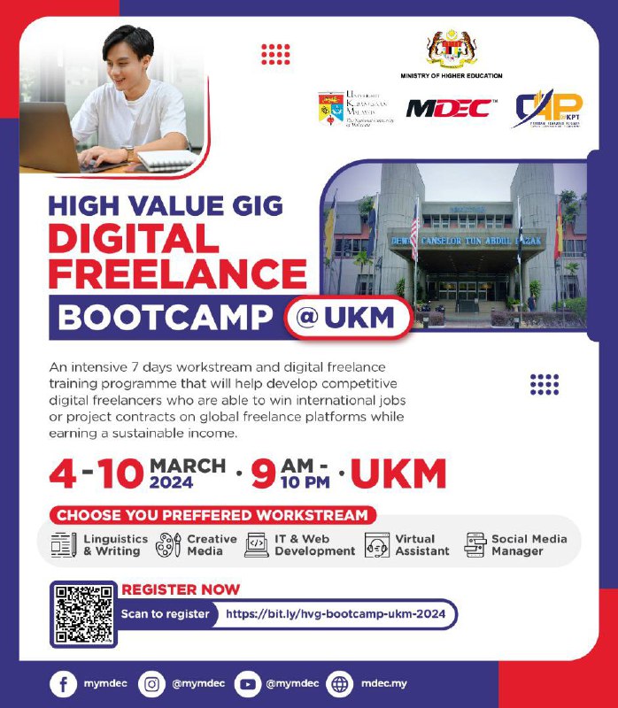 High Value Gig Digital Freelance Bootcamp @UKM