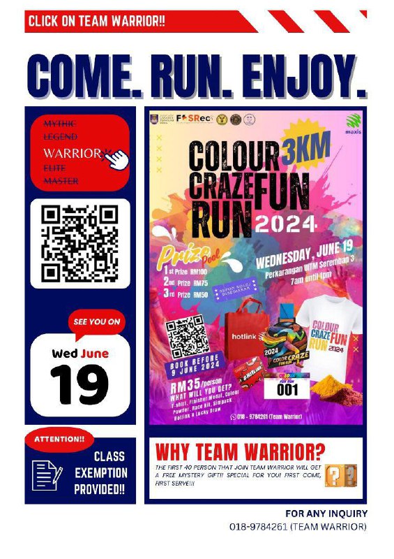 Colour Craze Fun Run 2024