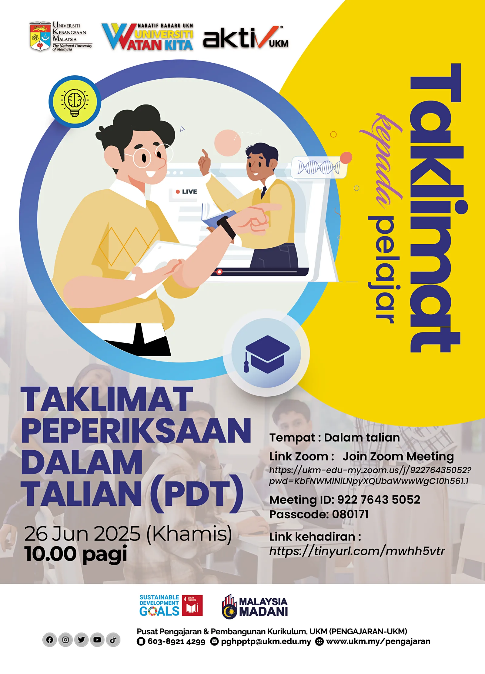 Online Examination Briefing for Students